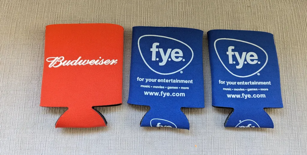 3 Can Coolers - Budweiser and FYE photo 1