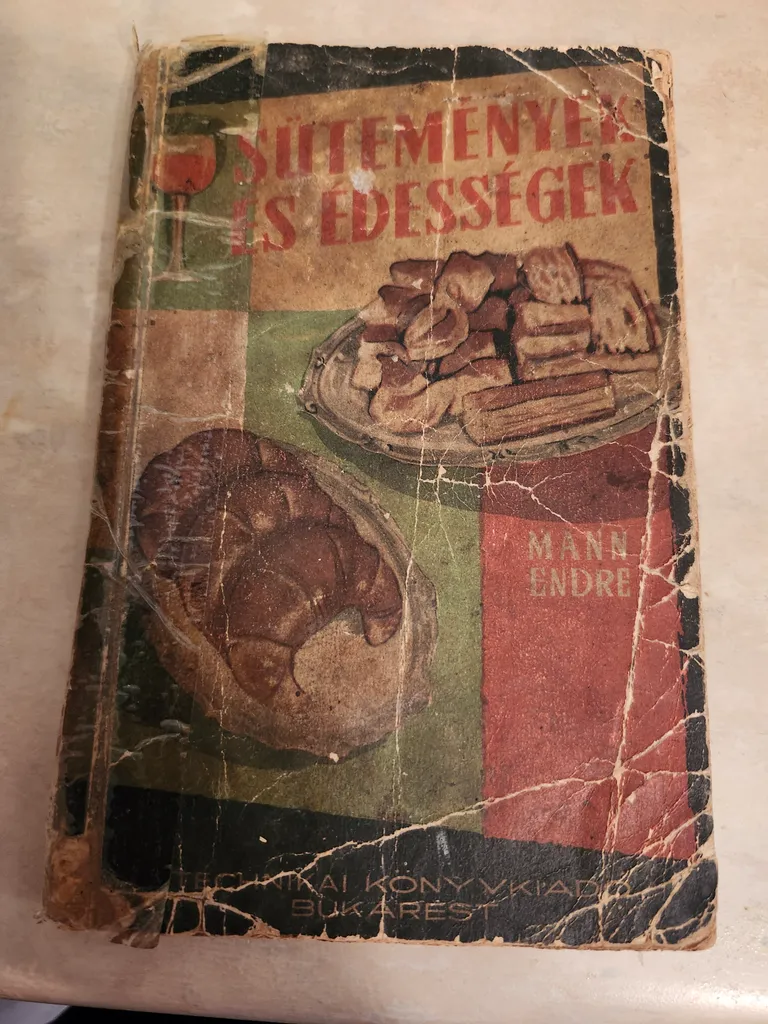 Antique Hungarian cook book, 1962 photo 1