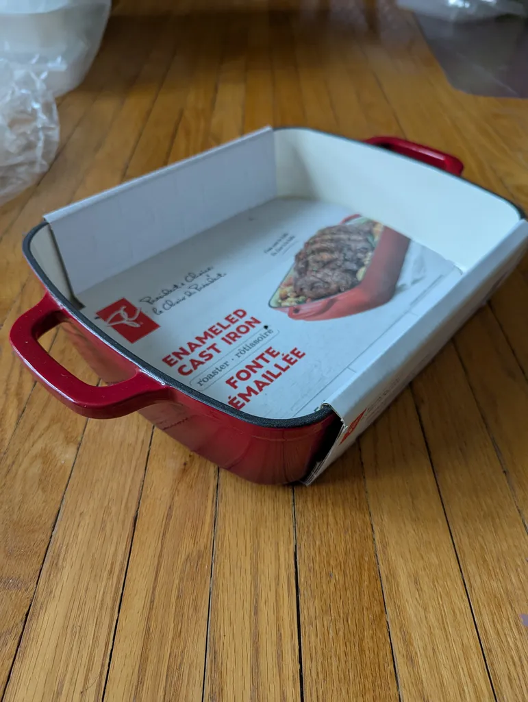 Paperclip Challenge #4.2: Brand New PC Enameled Cast Iron Roaste photo 1