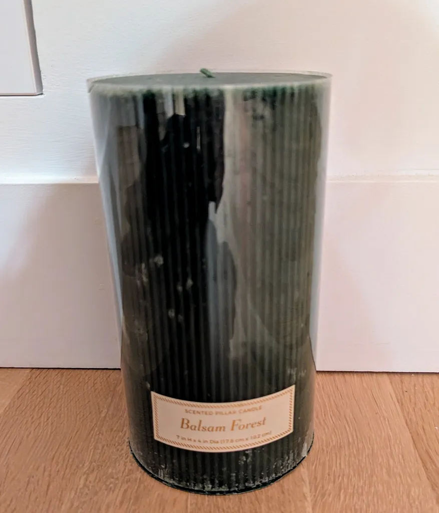 Threshold Balsam Forest Scented Pillar Candle photo 1