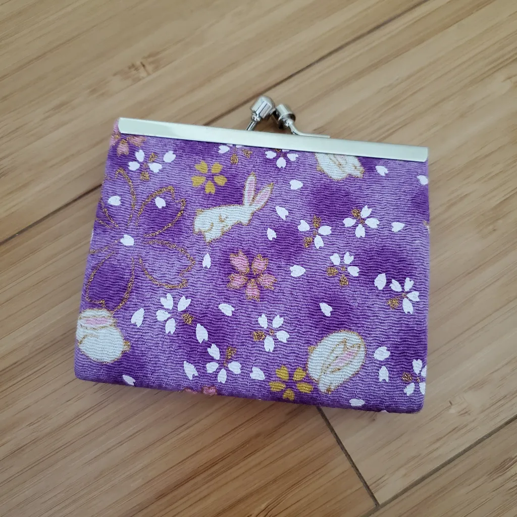 Purple Japanese Coin Purse photo 1