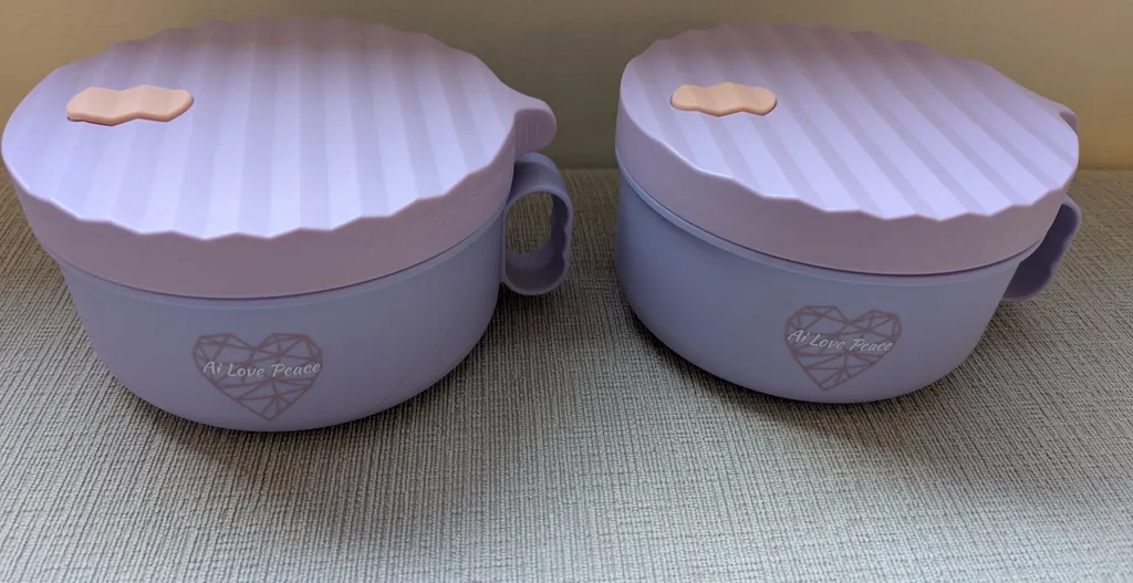 Brand New Ai Love Peace Portable Bowl Set with Cutlery photo 1