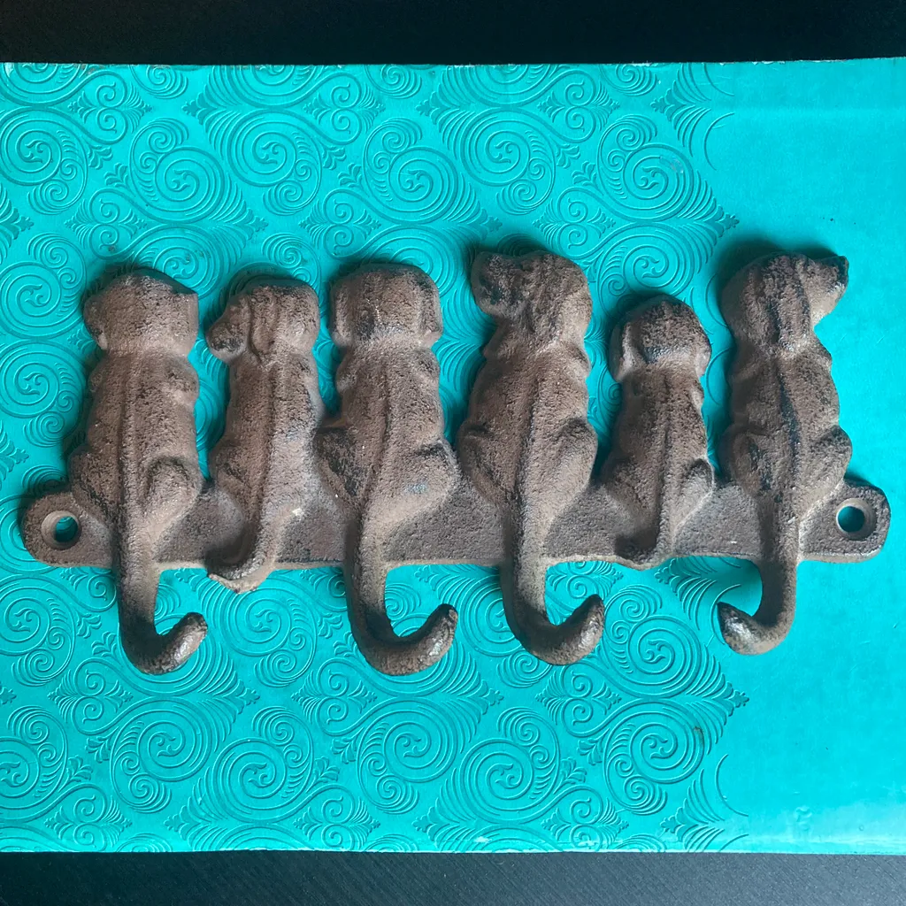 Cast Iron Puppy Hooks photo 1