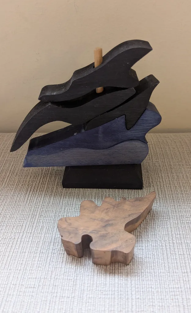 Unique Wooden Puzzle Pieces - Abstract Design photo 1