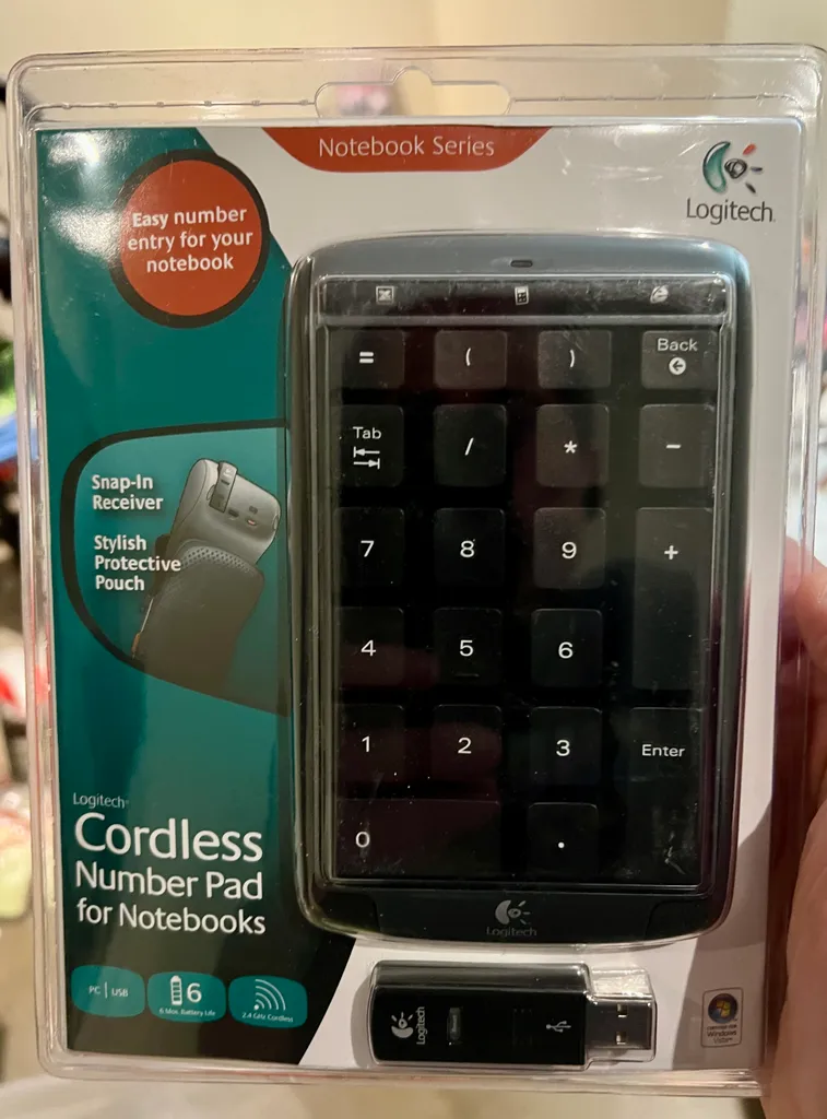 Logitech Wireless Number Pad Brand New & Sealed photo 1