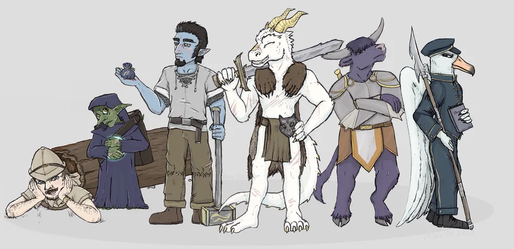 I'll draw your DnD character or your pet as a DnD character  photo 1