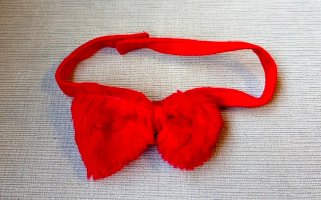 Red Furry Bow Tie photo 1
