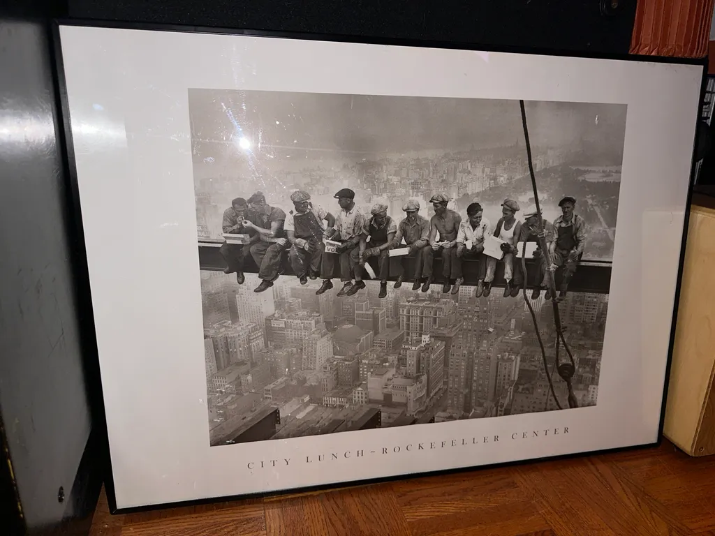 City Lunch - Rockefeller Center Famous Photo framed  photo 1