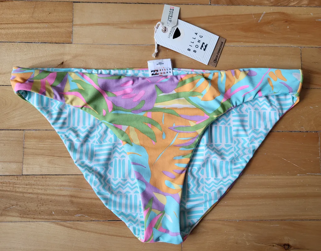 NEW! Billabong Bikini Bottoms (XL), REVERSIBLE photo 1