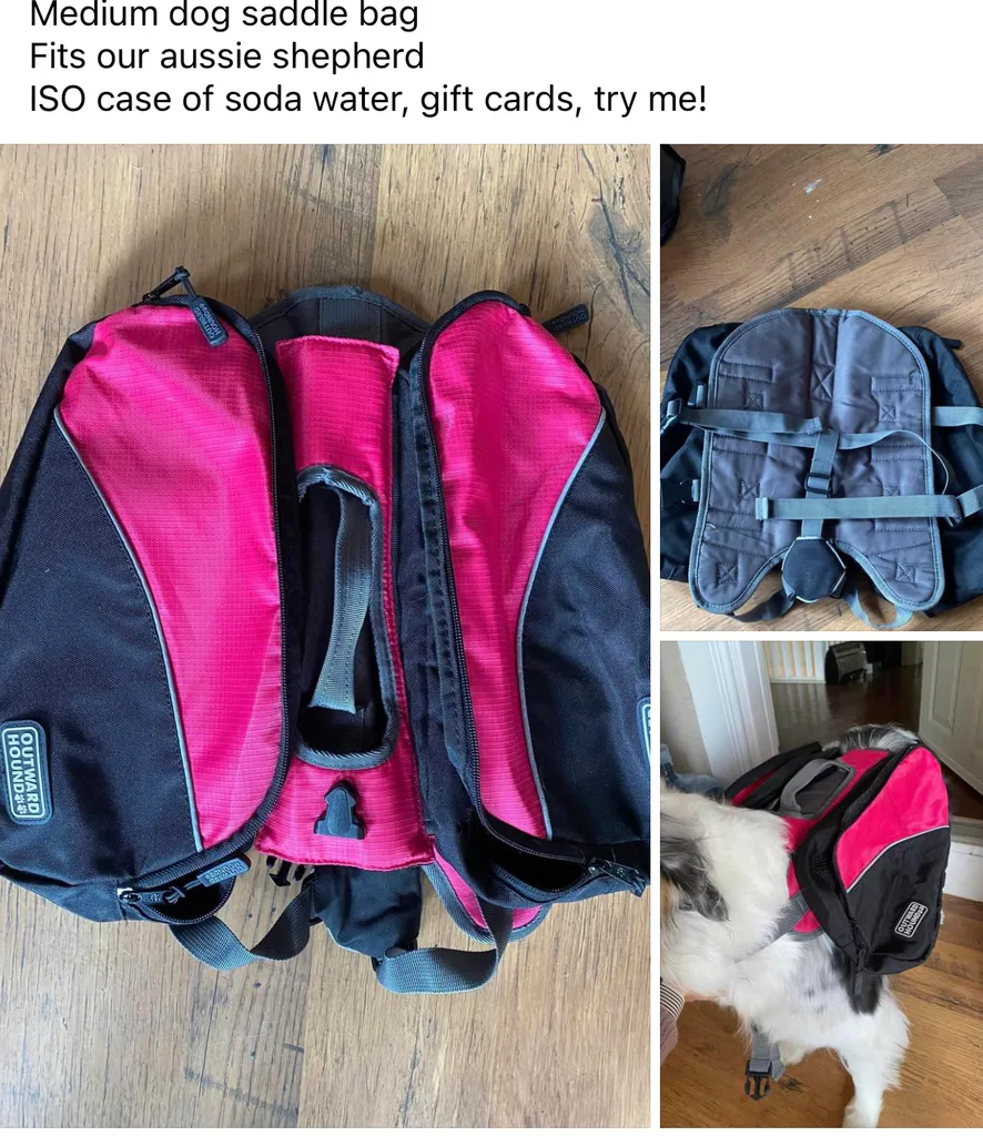 Dog saddle bag  photo 1