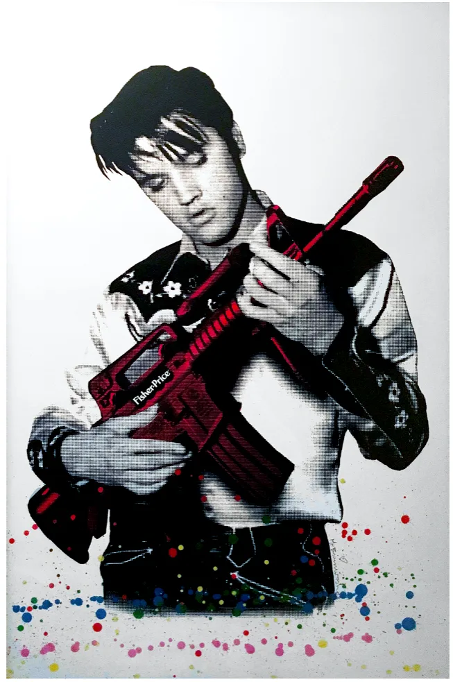 24” x 36” Two Mr Brainwash Signed Artworks photo 1