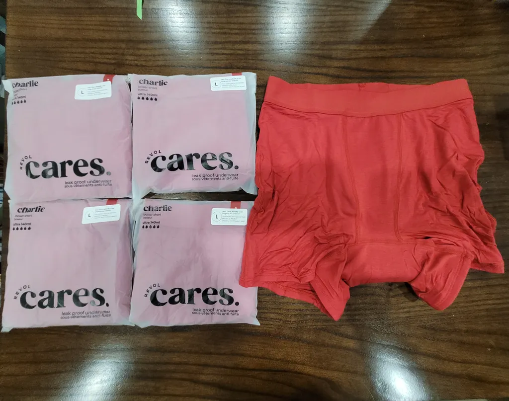 Revol Cares (5 Pairs) BNIB Large Period Panties - Style Charlie photo 1