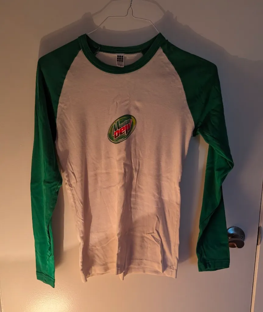 Standard American Apparel Medium Green Mountain Dew Shirt photo 1