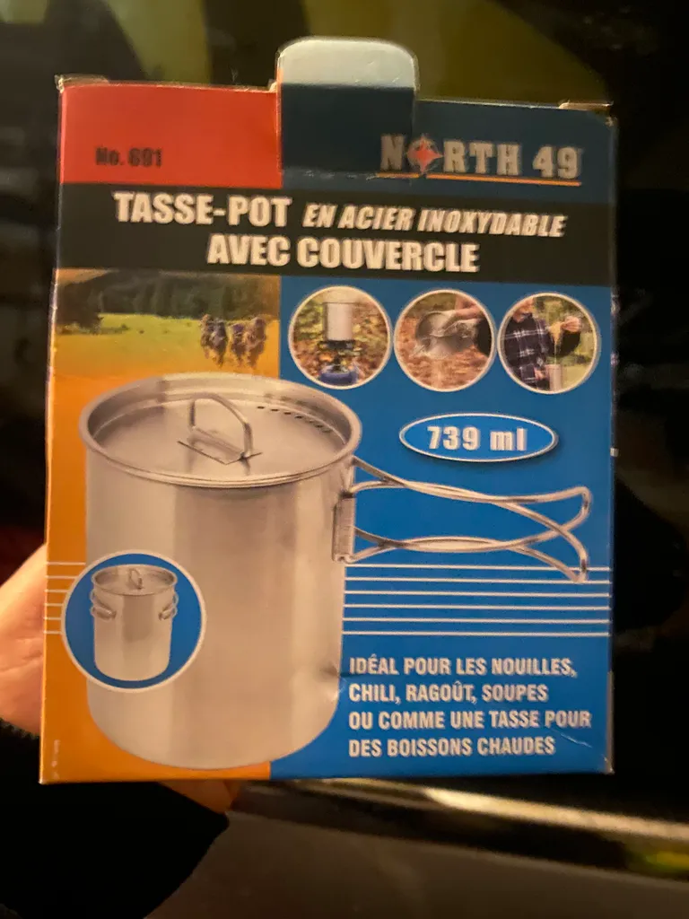North 49 stainless steel camping pot photo 1