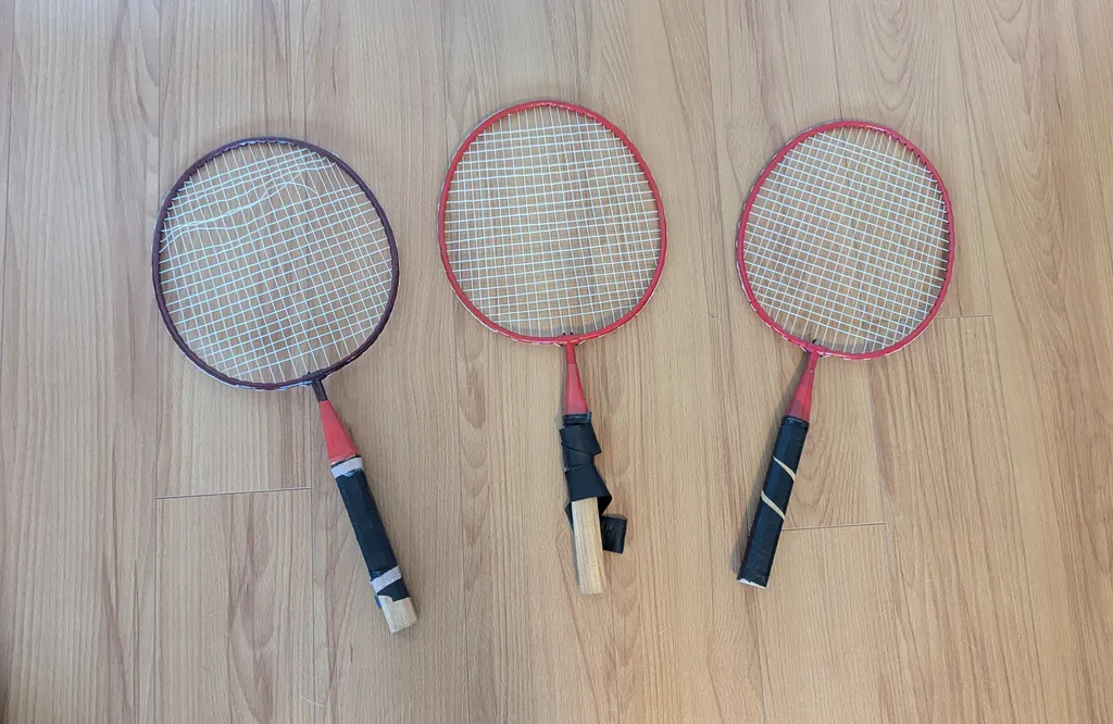 Set of 3 Badminton Racquets  photo 1