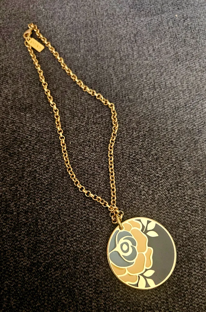 Set of 2 Gold-Tone Necklaces with Pendants photo 1