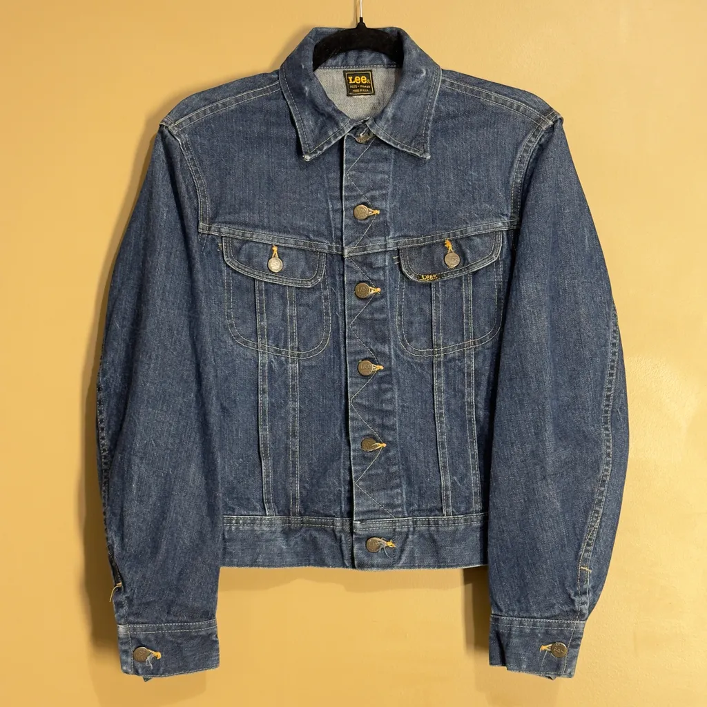 1970s Lee Denim Jacket Vintage Small Ladies  photo 1