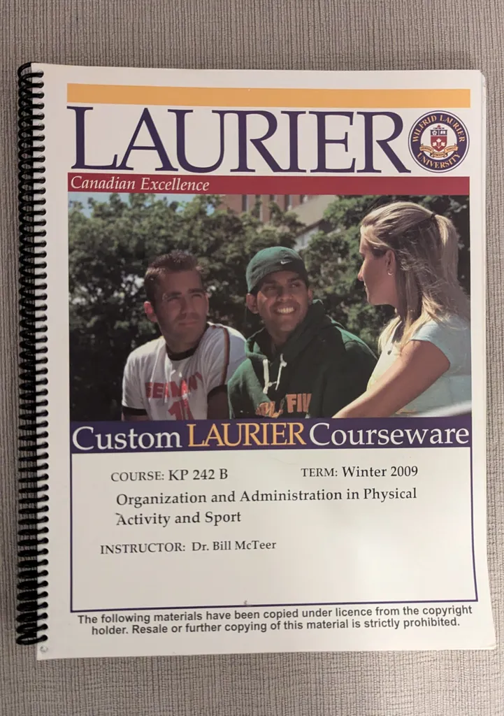 Organization and Administration in Physical Activity and Sport photo 1