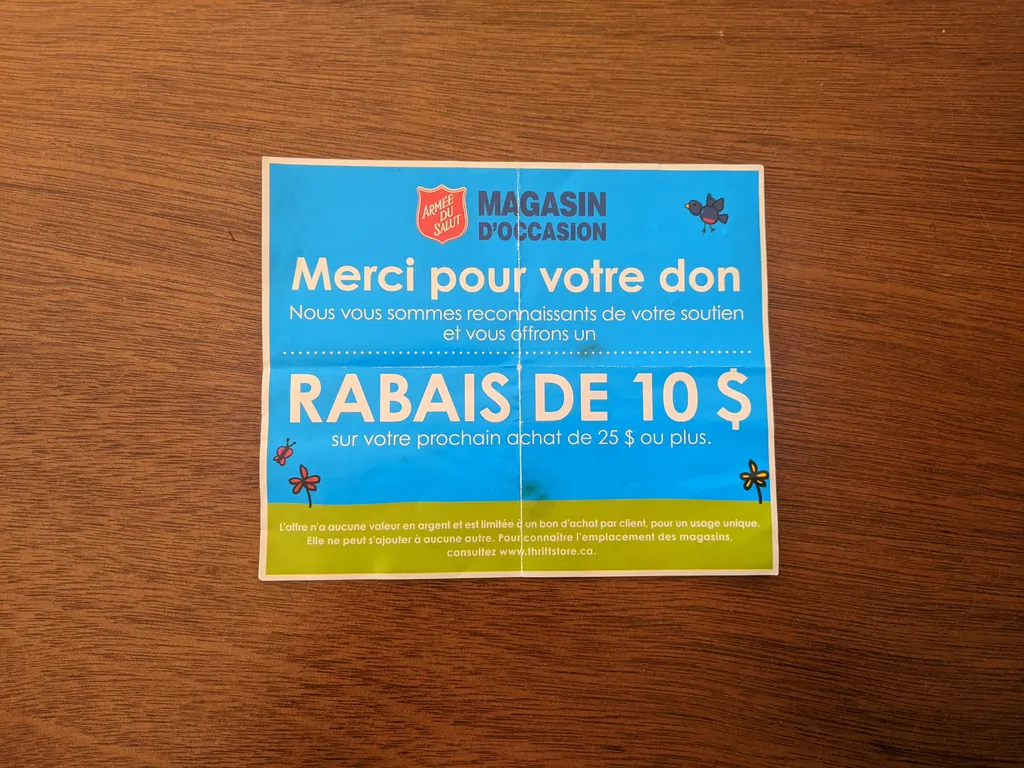 Army du salut coupon photo 1