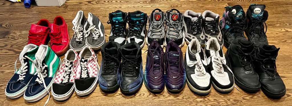 Nike, Puma, Reebok & Vans. Size Men 9 and 9.5 photo 1