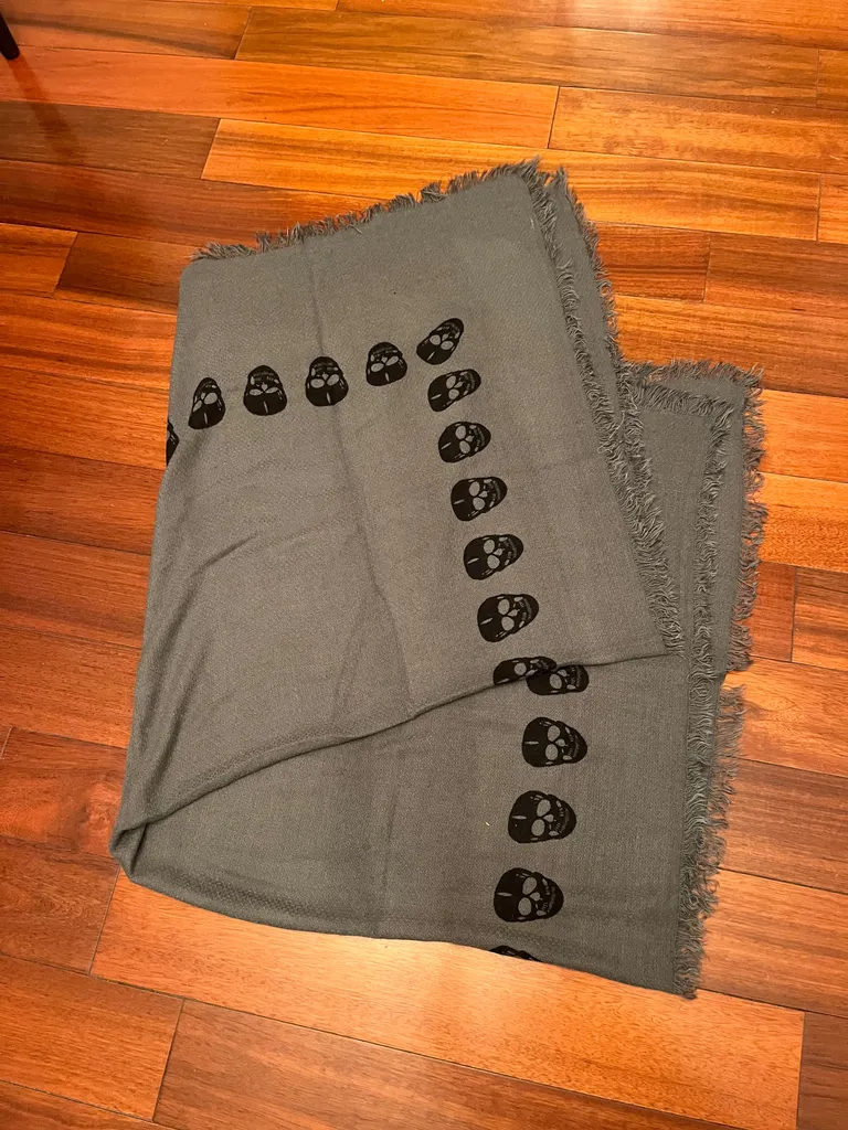 Zara skull blanket scarf  photo 1