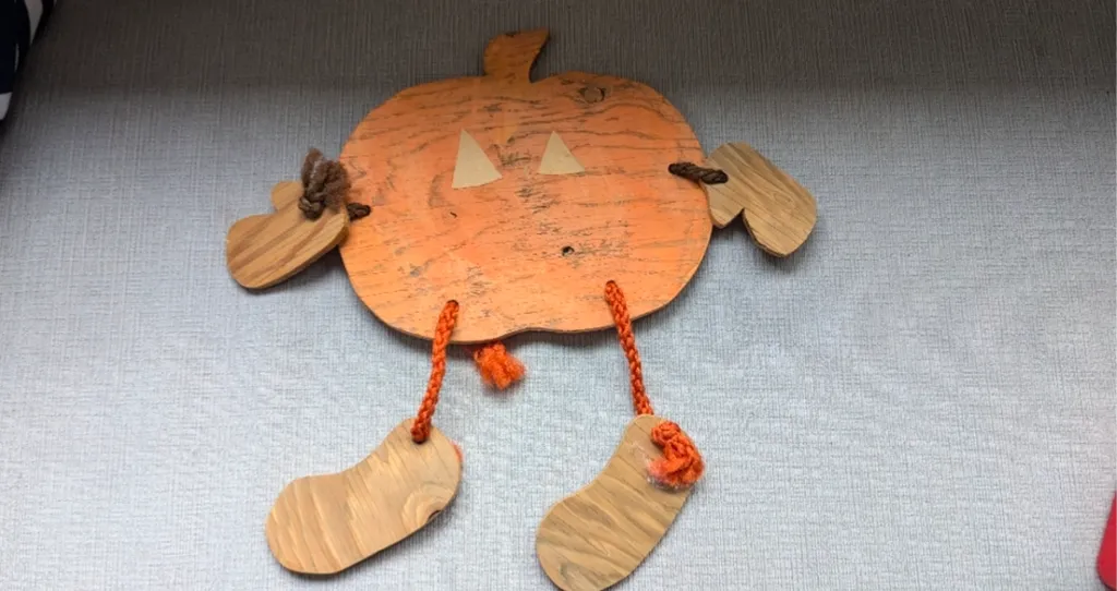 Halloween Wooden Pumpkin Decor Piece photo 1