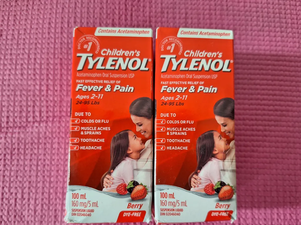 2 New Children's Tylenol 100 ml photo 1