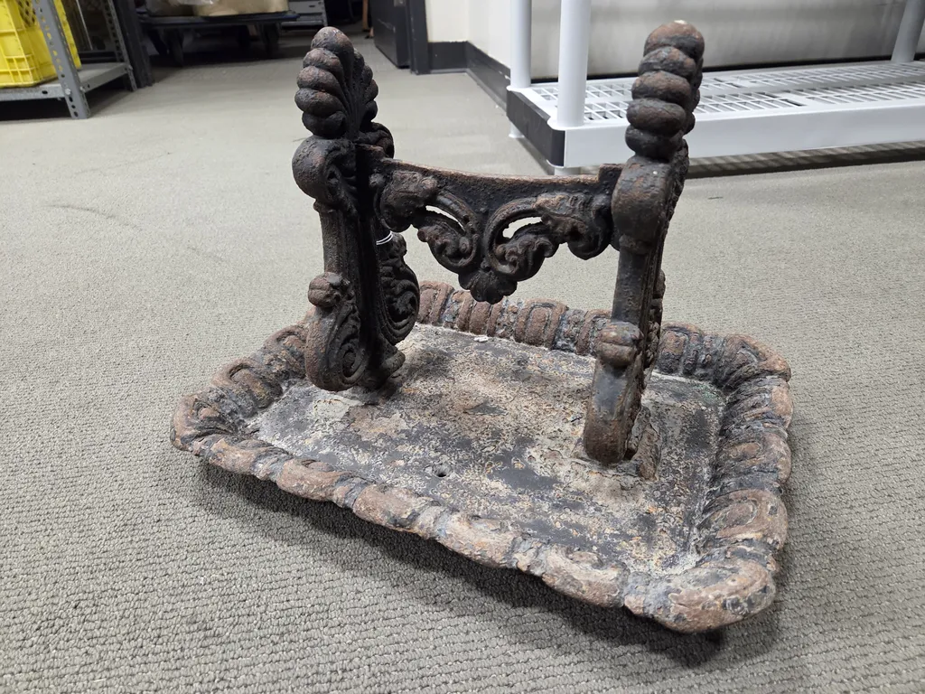 Antique heavy boot scraper photo 1