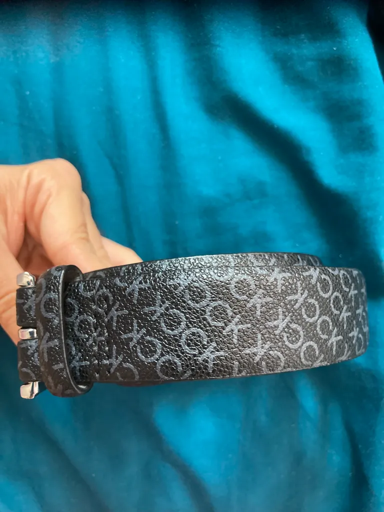Calvin Klein/CK monogrammed black belt photo 1