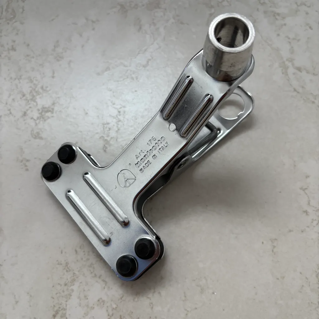 Manfrotto 175 spring clip photography studio clamp Italy silver photo 1