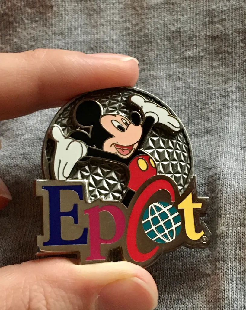 Mickey Mouse Disney Epcot Enamel Pin photo 1