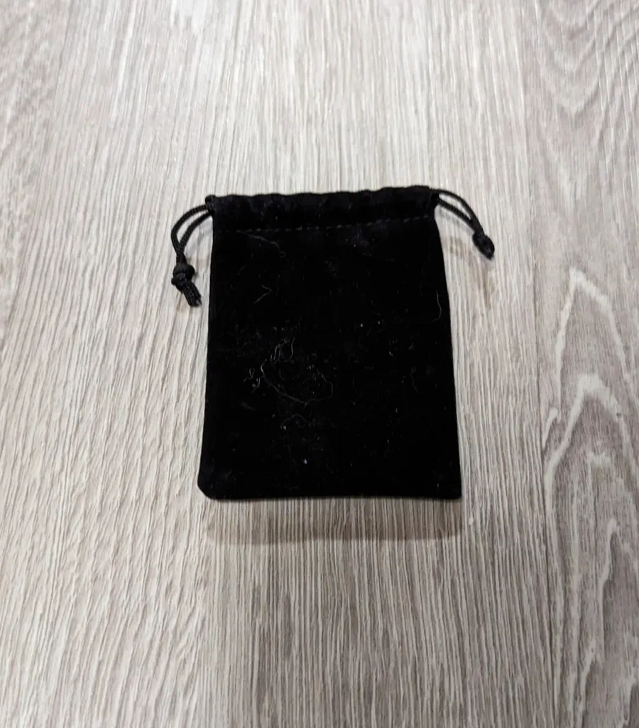 Small Black Velvet Drawstring Pouch photo 1