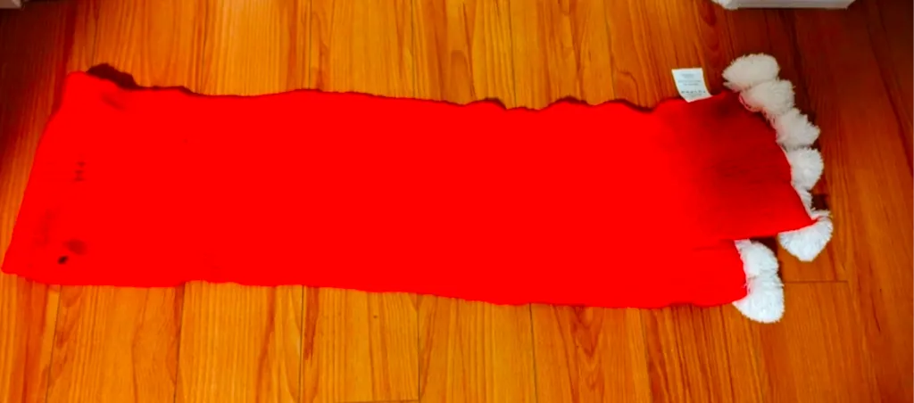 Christmas Scarf - Red and White  photo 1