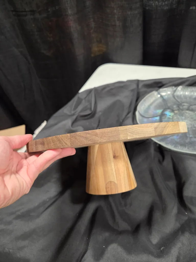 Wood cake stand  photo 1