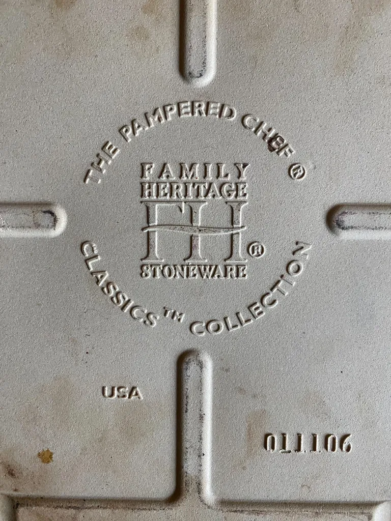 Pampered chef stoneware large bar pan  photo 1