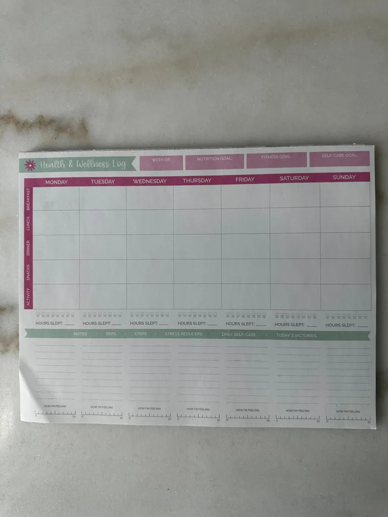 Health and Wellness Log photo 1