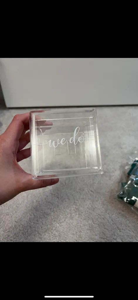 “We do” ring holder  photo 1