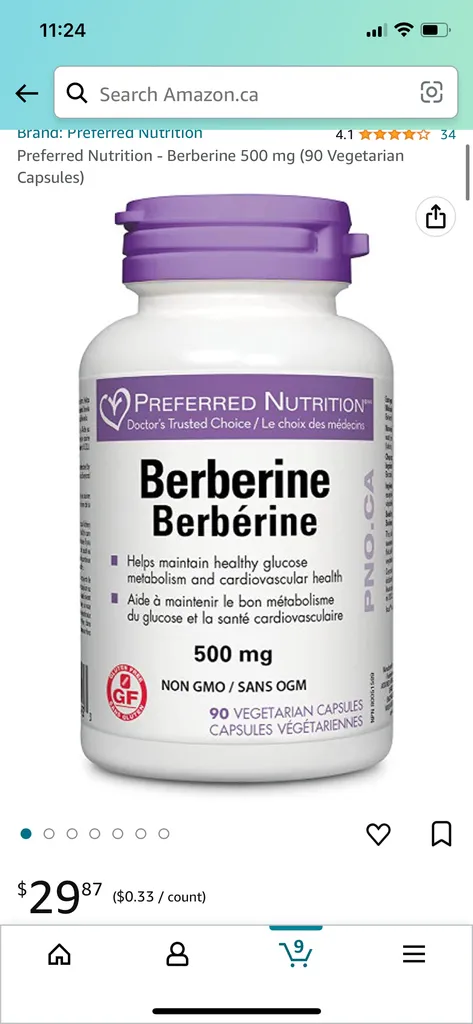 BNIP Berberine 500mg photo 1