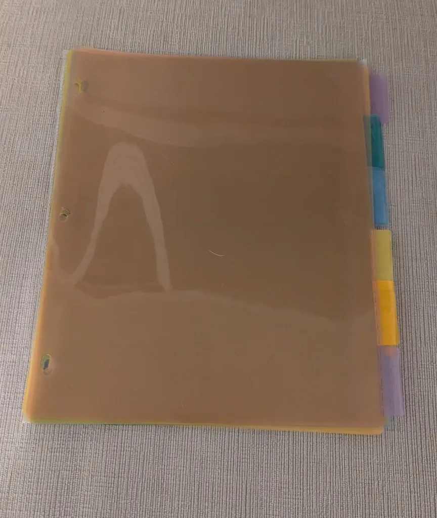 Colour Divider Tabs for Binder photo 1