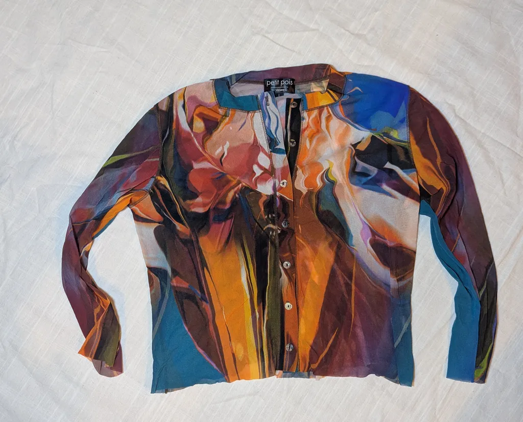  Colorful mesh top photo 1