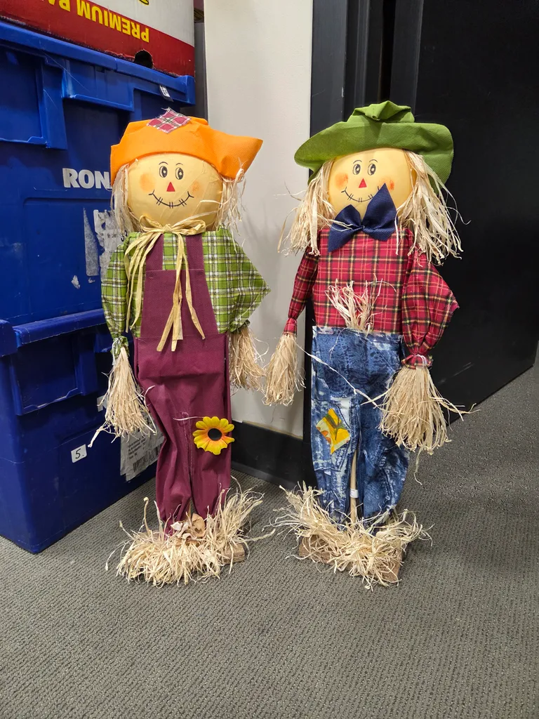 Stand up scarecrow decor photo 1