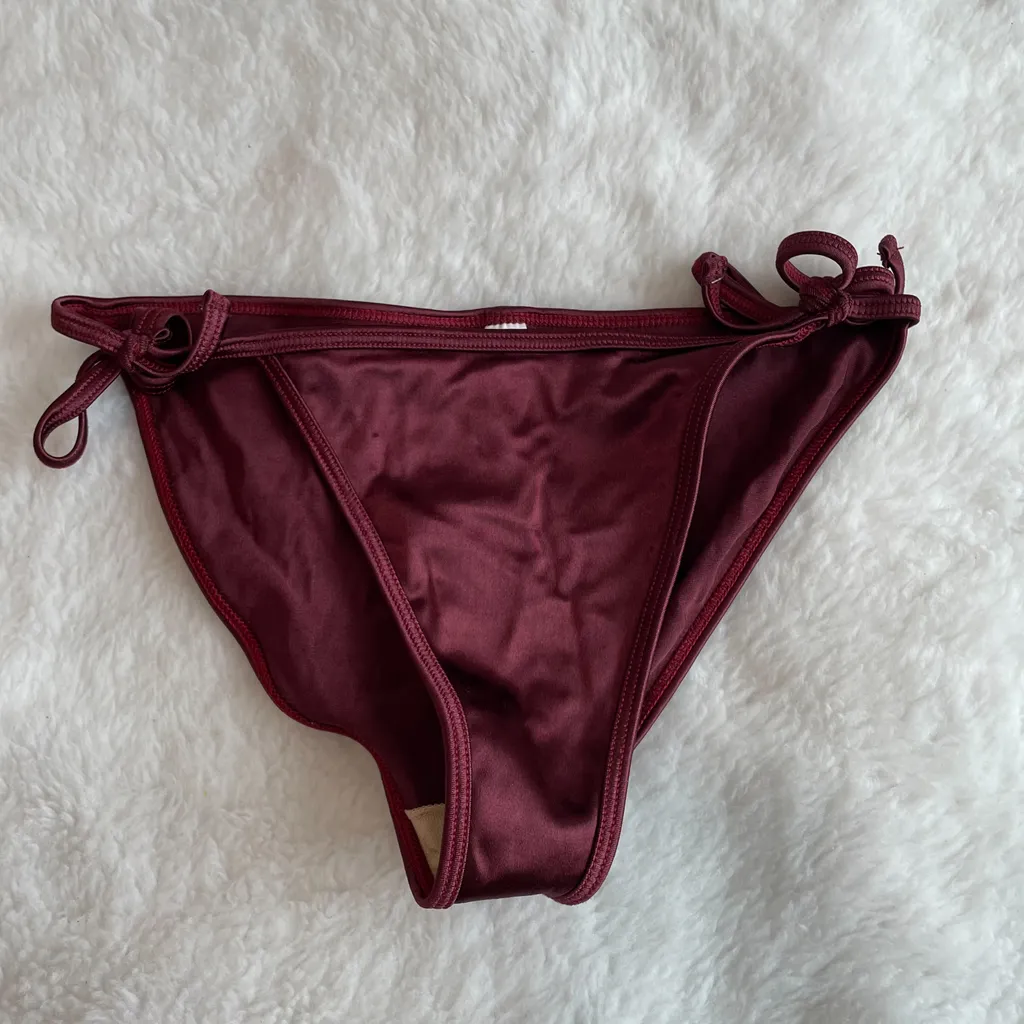 AA burgundy Bikini bottom  photo 1