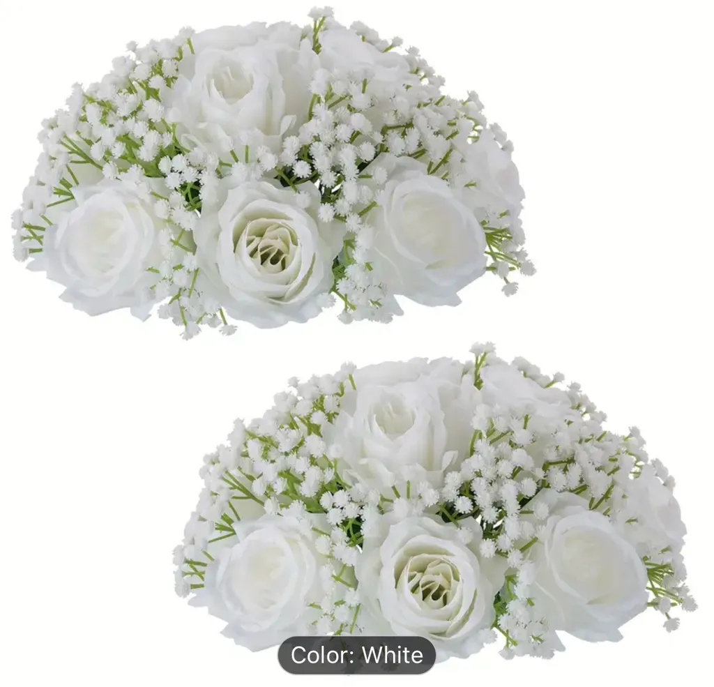 2 Artificial Rose And 'S Breath Bouquets, photo 1