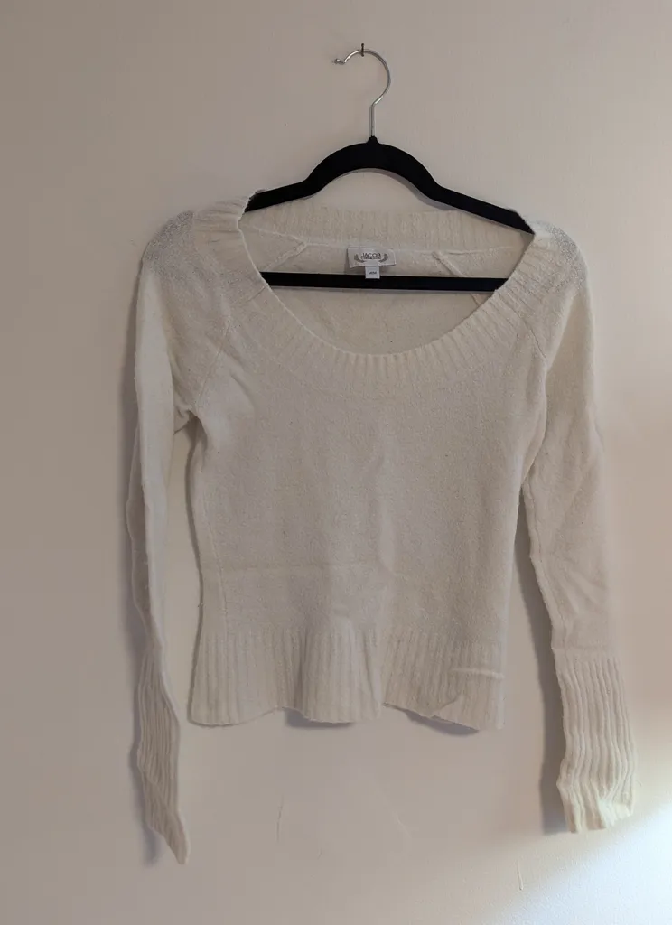 White Jacob Connexion Sweater - Women's Medium photo 1