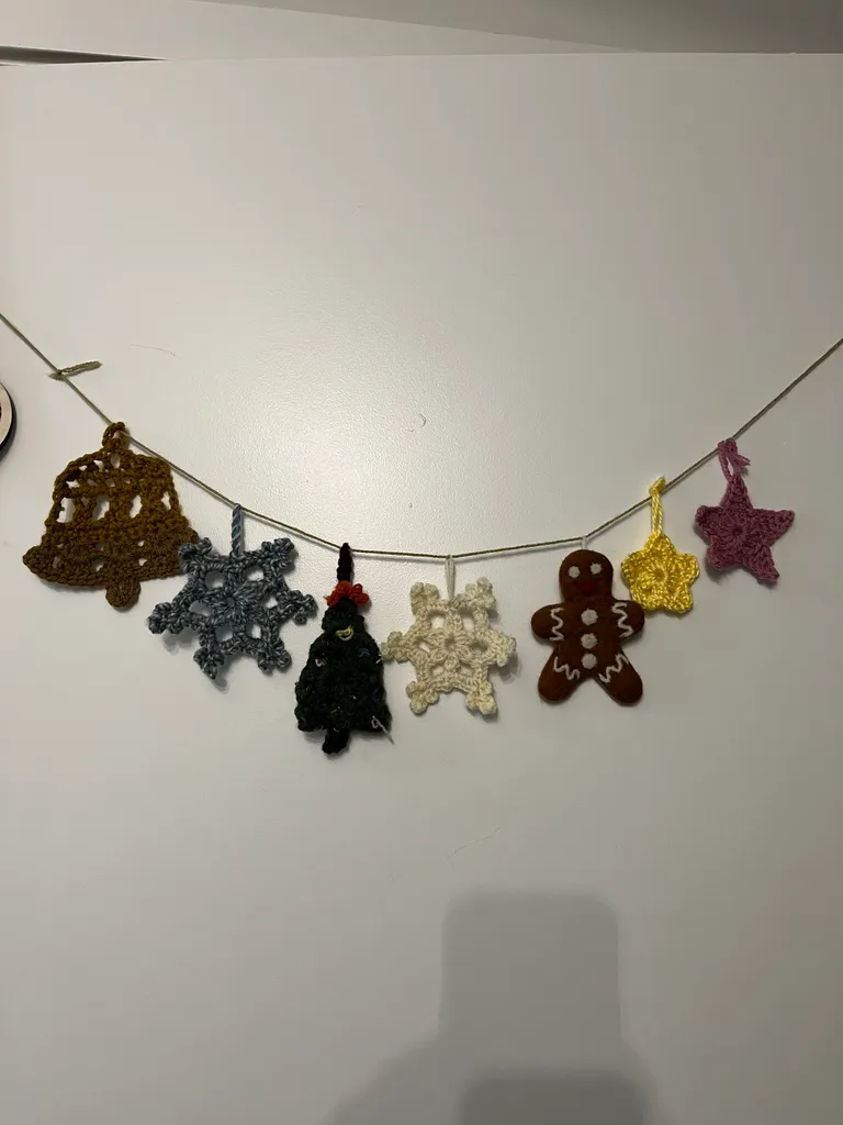 Crocheted holiday ornaments  photo 1