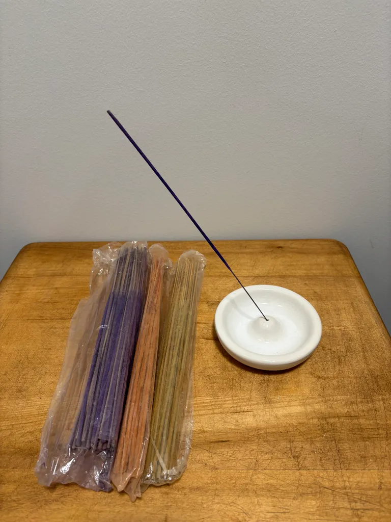 Incense holder and sticks  photo 1
