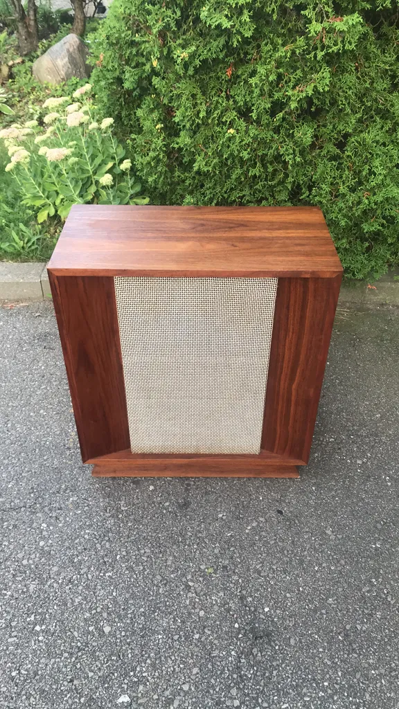 Vintage walnut speaker photo 1