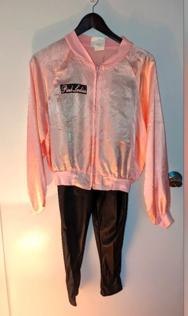 Pink Ladies Jacket & Pants Halloween Costume - Teen One Size photo 1
