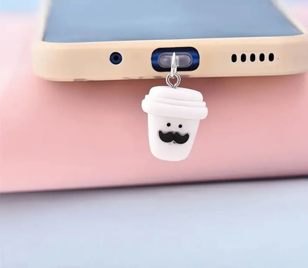 🆓 Coffee Cup Phone Charm FWT photo 1