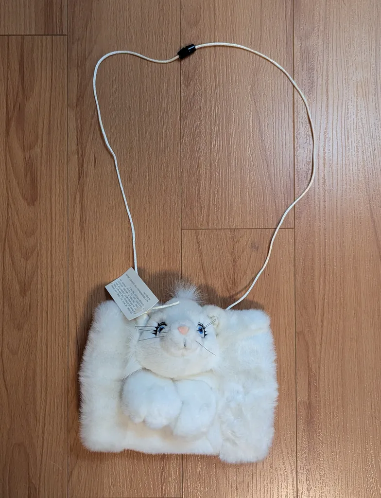 Brand New White Cat Plush Hand Warmers photo 1